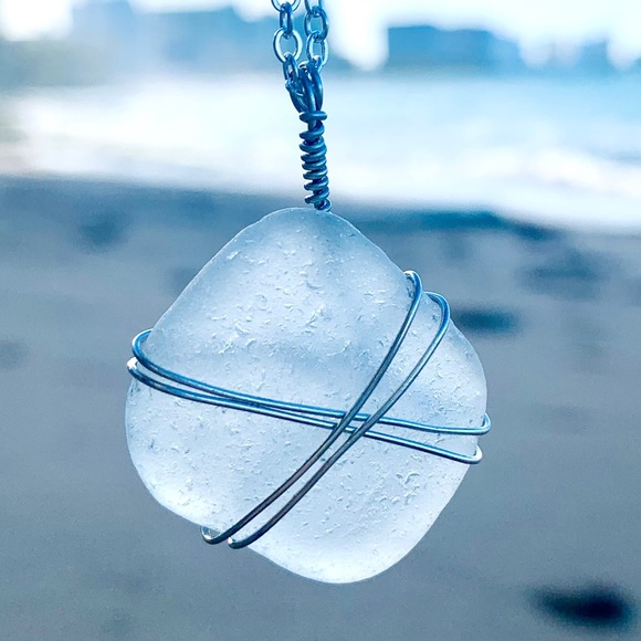 Hand Crafted Jewelry - Calming Oceans Seaglass Necklace